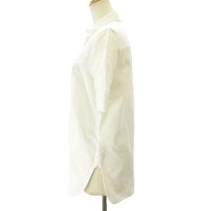 JIL SANDER 近年モデル シャツ ブラウス リネン混 半袖 白 ホワイト 32 約XS