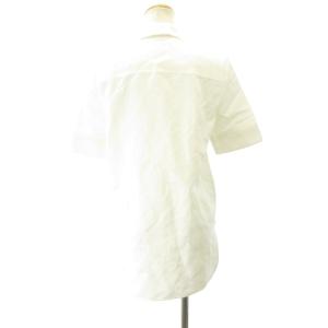 JIL SANDER 近年モデル シャツ ブラウス リネン混 半袖 白 ホワイト 32 約XS