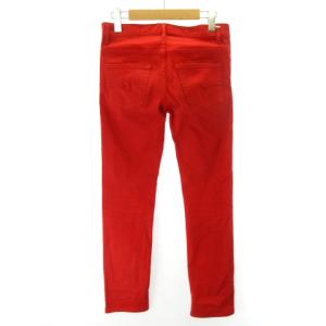 DIOR HOMME JAPAN ボタンフライ ストレッチ パンツ ボトムス 163D006A3315 赤 レッド 26
