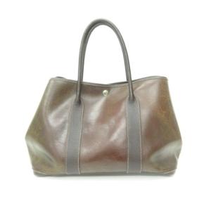 HERMES ガーデンパーティー PM アマゾニア トートバッグ 肩掛けカバン ブラウン