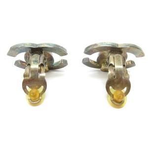 CHANEL ヴィンテージ イヤリング ココマーク ターンロック ゴールドカラー