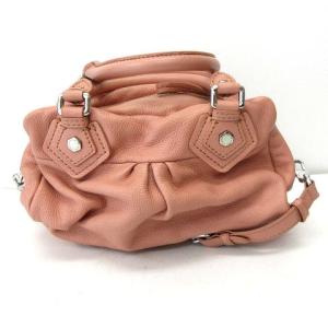 MARC JACOBS ハンドバッグ 2WAY ショルダーバッグ クロスボディ レザー シボ革 ピンク