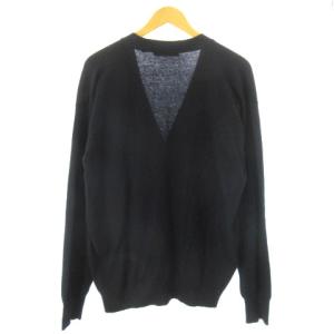 EMPORIO ARMANI ニット カーディガン カシミヤ100％  紺 ネイビー 46 M スコットランド製