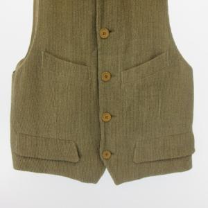 GIORGIO ARMANI ベスト ジレ 前開き 5B 茶 ブラウン 46 約M