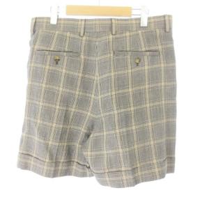 GUCCI タグ付き 22SS 690519 ショートパンツ ハーフパンツ グレンチェック リネン ウール混  50 約L グレー