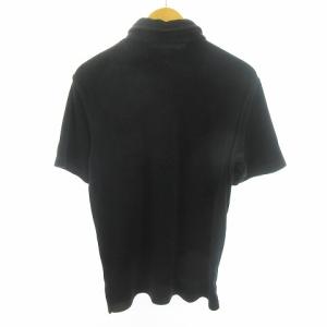 HUNTING WORLD パイル地 ポロシャツ カットソー 黒 ブラック L GY31
