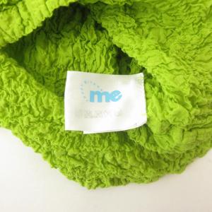 me ISSEY MIYAKE カットソー シワ加工 ストレッチ コットン 半袖 MI32FK279 緑 ライトグリーン 系 0330