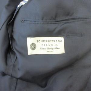 TOMORROWLAND ピルグリム× ゼニア PILGLIM × ZEGNA  テーラードジャケット ブレザー ウール シルク混 2B 紺 ネイビー