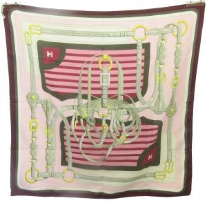 HERMES カレ90 COACHING コーチング ヴィンテージ スカーフ ストール ショール ピンク