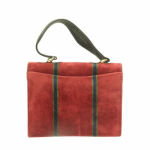 ROBERTA DI CAMERINO バゴンギ ハンドバッグ ライン入り ベルベット イタリア製 ゴールド金具 ボルドー