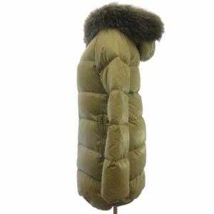 DUVETICA 美品 ダウンコート ブルゾン KAPPA ベージュ系 ラクーンファー 38 約M IBO52