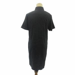 Theory 美品 近年モデル リネン シャツワンピース ストレッチ ネイビー 紺 S GY31