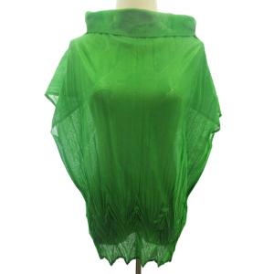 FETE 美品 ドルマンスリーブ カットソー 総柄 ギャザー プリーツ ストレッチ有 A-POC INSIDE 緑 グリーン