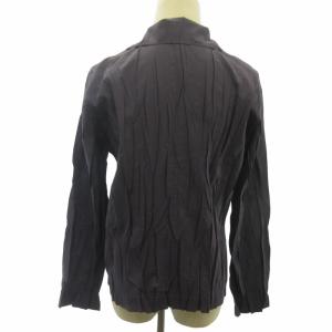 PLEATS PLEASE ISSEY MIYAKE 美品 ジャケット シワ加工 3B 紫 パープル 3 約L PP93-PD971 90