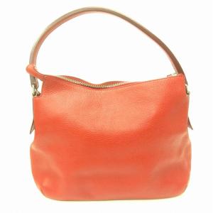 HIROFU 美品 ショルダーバッグ クロスボディ 肩掛け Hロゴ レザー 皮革 赤 レッド DC6