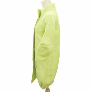 CELINE タグ付き コート ジャケット シルク 緑 グリーン 36 約S相当 DC6