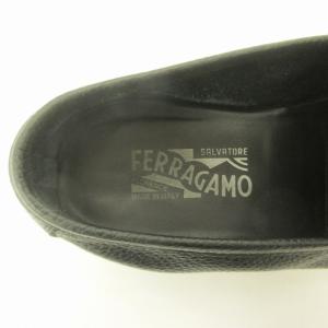 Salvatore Ferragamo ガンチーニ ローファー 革靴  黒 ブラック 10.5 約28.5?p