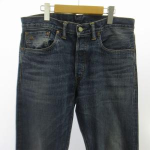 USA製 RRL リジットデニム インディゴブルー メンズ ボタンフライ 32