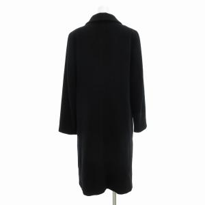 agnes b. アンゴラ ステンカラ?コート ハーフ ミドル丈 フランス製 38 M 黒 ブラック