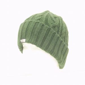 THE NORTH FACE タグ付き ケーブルビーニー ニットキャップ ケーブル ロゴピス NN41520 緑 グリーン
