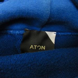 ATON NATURAL DYE URAKE HOODIE パーカー トレーナー フーディー KK.AG.KM.1950 ブルー 06
