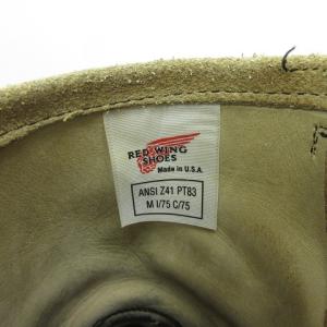 RED WING 希少 廃番モデル 91年製 プリントタグ 8268 PT83 エンジニアブーツ ラフアウト 7D