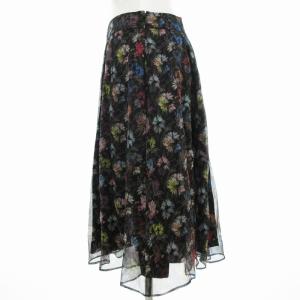 【美品】ポールスミス 2023AW プリーツ ロング スカート 花柄 総柄 M Paul Smith 花柄スカート