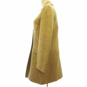 Salvatore Ferragamo ガンチーニ トグルボタン ヘリンボーン コート ブラウン 38