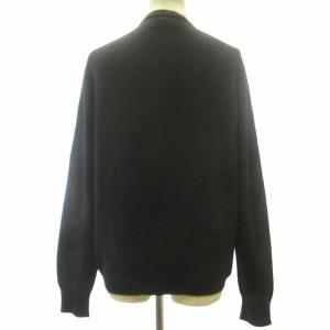BALLANTYNE ヴィンテージ カシミヤ100% カーディガン ニット セーター 金ボタン スコットランド製 大きいサイズ 黒 ブラック 42