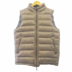 リバーシブルダウンベスト ジャケット 茶 ブラウン 46 約S