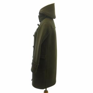 MACKINTOSH 美品 ウール ダッフルコート フーデットコート スコットランド製 トグルボタン グリーン 32 約XXS 小さいサイズ LM-007-2L-3H