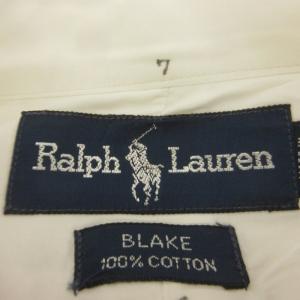 RALPH LAUREN BLAKE 美品 ボタンダウンシャツ ポニー刺繍 半袖 白 ホワイト Lサイズ