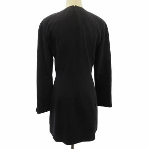 Christian Dior 美品 90s ヴィンテージ ダブルボタンワンピース ロング 紺 ネイビー 11 約L IBO57