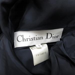 Christian Dior 90s ヴィンテージ ワンピース ネイビー 9号