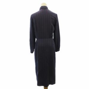 Salvatore Ferragamo 90s ヴィンテージ シャツワンピース ロング ストライプ マルチカラー 46 約M