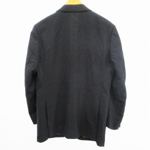 Paul Stuart 美品 テーラードジャケット ブレザー ウールカシミヤ 銀ボタン 2B 総裏 サイドベンツ 黒 ブラック A5 約M IBO57