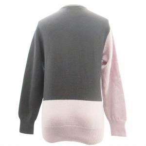 Christian Dior SPORTS 90s ヴィンテージ パターゴルフ ニット セーター プルオーバー ウール100％ 長袖 黒 ブラック パープル