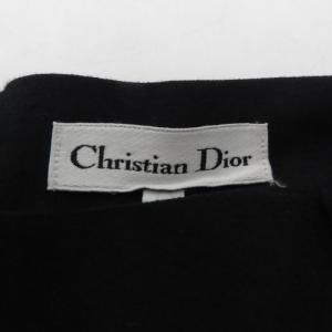 Christian Dior 90s ヴィンテージ テーパードスラックス パンツ 黒 ブラック M IBO57