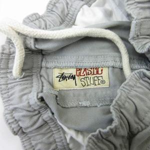 STUSSY Elastic Stuff ビーチショーツ ショートパンツ イージー仕様 ピスタグ アイボリー系 グレー系 M GY31 0123