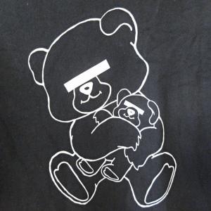 UNDERCOVER 目隠しベアー プリント トレーナー スウェット カットソー 長袖 S 黒 1226 GY31