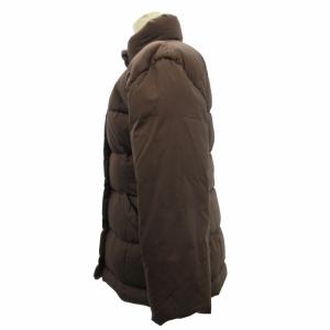 MONCLER 青タグ 90s ヴィンテージ ダウンジャケット コート ロゴピス 茶 ブラウン 38 約M AA