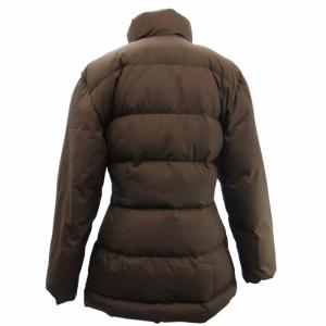 MONCLER 青タグ 90s ヴィンテージ ダウンジャケット コート ロゴピス 茶 ブラウン 38 約M AA