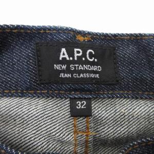 A.P.C. ニュースタンダード デニム ジーンズ 赤耳 ボタンフライ インディゴブルー 青 32 約M-L