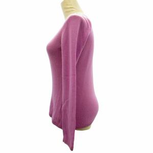 Loro Piana カシミヤ100％ ニット セーター 紫 パープル 42 約M