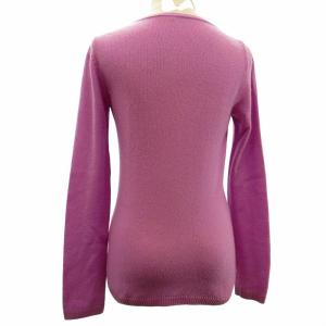 Loro Piana カシミヤ100％ ニット セーター 紫 パープル 42 約M