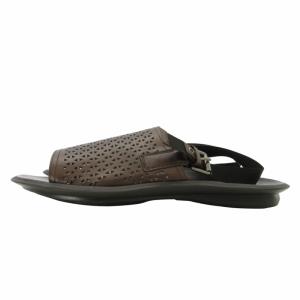 LANVIN en Bleu パンチングレザー サンダル コンフォートシューズ レザー 茶 ブラウン L ECO