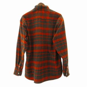 THE NORTH FACE チェックシャツ カジュアル 長袖 NR62031 赤 レッド系 M 1214 ECO