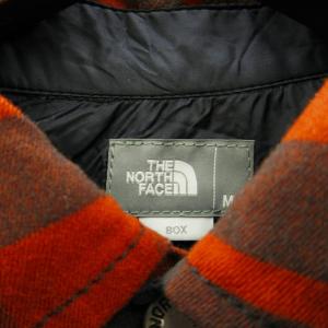 THE NORTH FACE チェックシャツ カジュアル 長袖 NR62031 赤 レッド系 M 1214 ECO