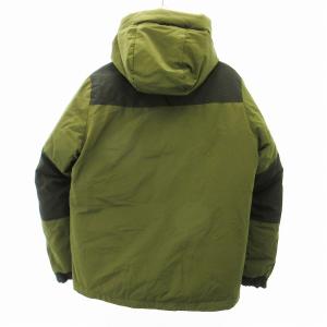 Schott 美品 2TONE ダウンジャケット ブルゾン ジップアップ フード カーキ S 1217 ECO