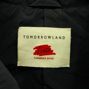 TOMORROWLAND TINTO GARMENT DYED ステンカラーコート ナイロンジャケット ロング 紺 ネイビー S 1217